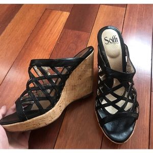 Sofft Cork Wedge Heels